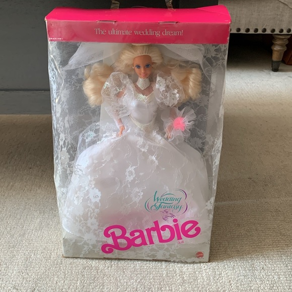 Mattel Wedding Fantasy Barbie Doll NIB 1989 Vintage - Picture 2 of 7
